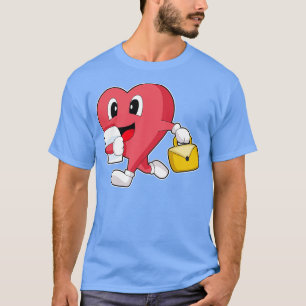 ハート秘書ブリーフケース Tシャツ