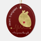ハート移植オーナメント セラミックオーナメント (左)
