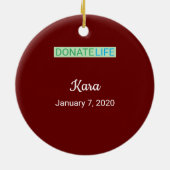 ハート移植オーナメント セラミックオーナメント (裏面)