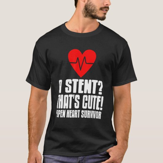 ハート移植サバイバー 攻撃後のデザイン Tシャツ (正面)