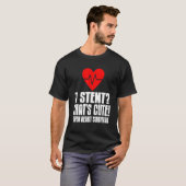 ハート移植サバイバー 攻撃後のデザイン Tシャツ (正面フル)