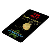 ハート移植チームのカスタマイズ マグネット (左側)