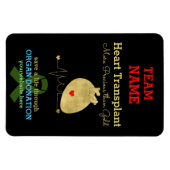 ハート移植チームのカスタマイズ マグネット (横)