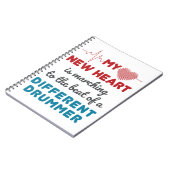 ハート移植者の新しいハートビート ノートブック (左側)