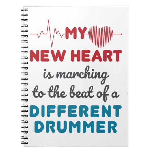 ハート移植者の新しいハートビート ノートブック (正面)