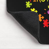 ハート第100日目1年生先生自閉症 マウスパッド (コーナー)