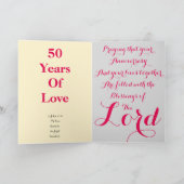 ハート第50記念日カードを取って下さい カード (内部)