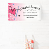 ハート糸かぎ針掛けクラフトショーブース 横断幕 (インサイチュ)