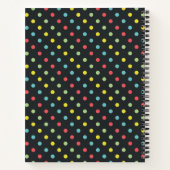 ハート糸水玉模様クロチェットプロジェクト ノートブック (裏面)