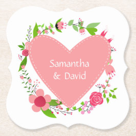 ハート紙コースターの名前 ペーパーコースター