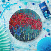 ハート紙プレートセット9インチ ペーパープレート (パーティー)