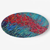 ハート紙プレートセット9インチ ペーパープレート (アングル)