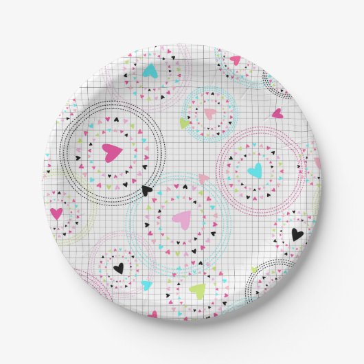 ハート紙プレート ペーパープレート (正面)