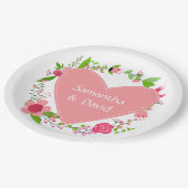 ハート紙プレート ペーパープレート (アングル)