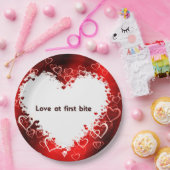 ハート紙プレート ペーパープレート (パーティー)