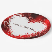 ハート紙プレート ペーパープレート (アングル)