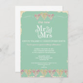 ハート素朴チャルクボードポスト結婚式招待状 招待状 (正面/裏面)