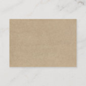 ハート素朴ツリー結婚のコレクション エンクロージャーカード (裏面)