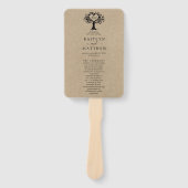 ハート素朴ツリー結婚のコレクション ハンドファン (正面)