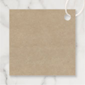 ハート素朴ツリー結婚のコレクション フェイバータグ (裏面)