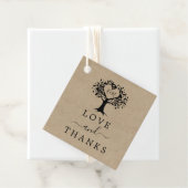 ハート素朴ツリー結婚のコレクション フェイバータグ (インサイチュ)