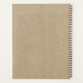 ハート素朴ツリー結婚のコレクション プランナー手帳 (裏面)