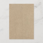 ハート素朴ツリー結婚の収集詳細 エンクロージャーカード (裏面)