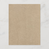 ハート素朴ツリー結婚の収集詳細 エンクロージャーカード (裏面)