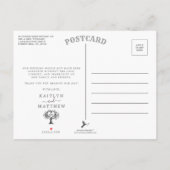 ハート素朴ツリー結婚コレクション 案内ポストカード (裏面)