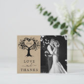 ハート素朴ツリー結婚コレクション 案内ポストカード (スタンド正面)