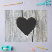 ハート素朴ドデコページティッシュペーパー 薄葉紙 (クラフト)