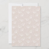 ハート素朴ドードルフォトコラージュ卒業 招待状 (裏面)