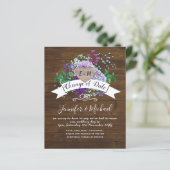 ハート素朴写真パープルフローラの変更の日付 (スタンド正面)