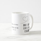 ハート経済の皮肉なBFFを飛ばすように見える コーヒーマグカップ (正面右)