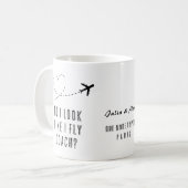 ハート経済の皮肉なBFFを飛ばすように見える コーヒーマグカップ (正面左)