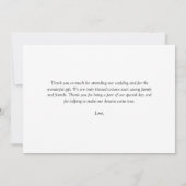 ハート結婚つながりの写真 サンキューカード (裏面)