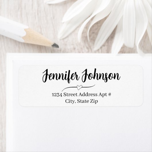 ハート結婚のスはっきりしたクリプト差出人住所ラベル ラベル (インサイチュ)