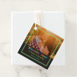 ハート結婚の感謝の写真 フェイバータグ