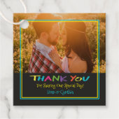 ハート結婚の感謝の写真 フェイバータグ (正面)