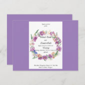 ハート結婚の 招待状 (正面/裏面)