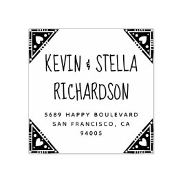 ハート結婚コーナー差出人住所 ラバースタンプ