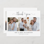 ハート結婚サンキューカード ポストカード (正面/裏面)