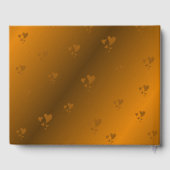 ハート結婚ズゲストブック，フェスティバルデコール，美しい ゲストブック (裏面)