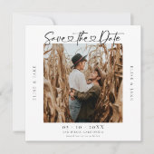 ハート結婚フォントの写真 セーブザデート (正面)