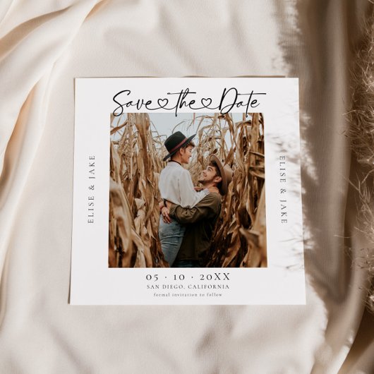 ハート結婚フォントの写真 セーブザデート