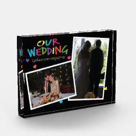 ハート結婚付き手紙2フォトブロック フォトブロック