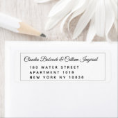 ハート結婚差出人住所 ラベル (インサイチュ)