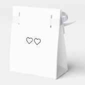 ハート結婚式の引き出物ボックス フェイバーボックス (裏面サイド)