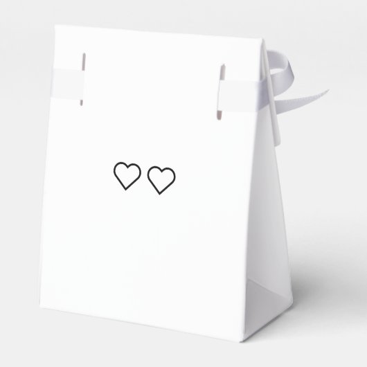ハート結婚式の引き出物ボックス フェイバーボックス (裏面サイド)