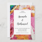 ハート結婚式招待状事件 招待状 (正面)